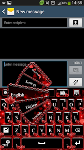 How to install GO Keyboard Red Hearts 1.9 apk for bluestacks