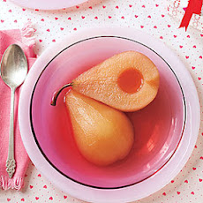 Rosé-Poached Pears