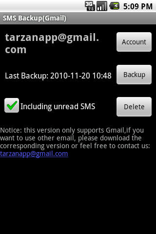 【免費工具App】SMS Backup(Gmail)-APP點子