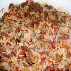 Spicy Rice With Ground Beef (One Dish Meal)