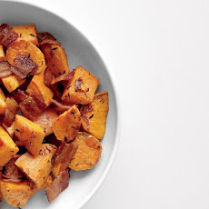Roasted Sweet Potatoes and Bacon