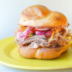 Pulled Pork Sandwiches with Stone Fruit Salsa