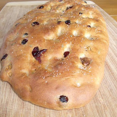 Rosemary Walnut Cranberry Focaccia