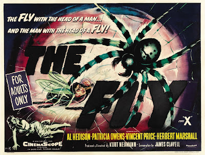 The Fly (1958, USA) movie poster