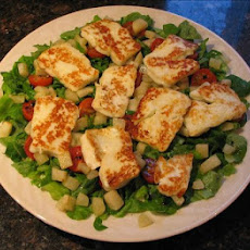 Halloumi and Pear Salad