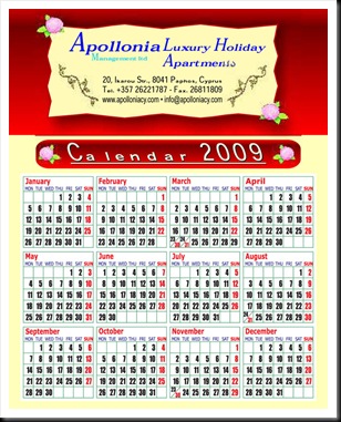 Calendar2009