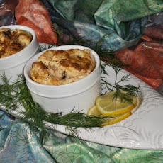 Leek and Salmon Souffle