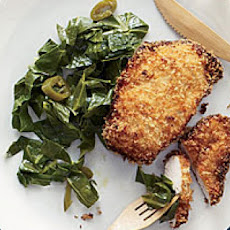 Coconut Chicken with Pickled Pepper Collards