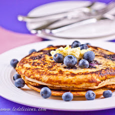 Blueberry Pancakes with Whipped Lemon Butter