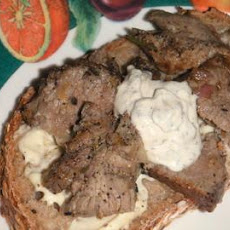 Lamb Kebabs With Coriander Yogurt Sauce