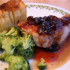 Pork Chops With Black Cherry Sauce