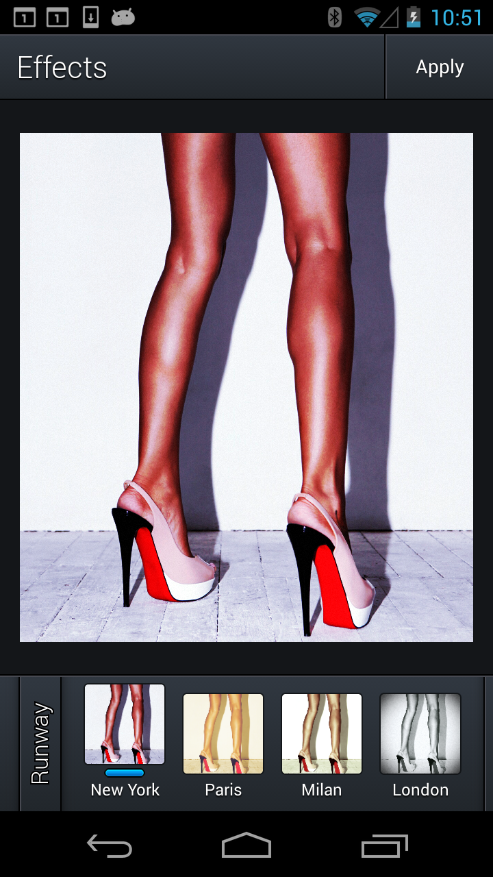 Android application Aviary Effects: Runway screenshort