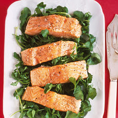 Slow-Roasted Salmon with Green Sauce