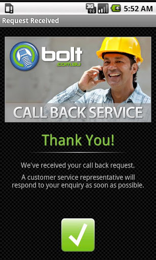 Bolts Call Back Service