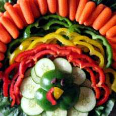 Thanksgiving Turkey Veggie Tray