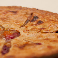 Sweet & Tart Peach Cranberry Pie