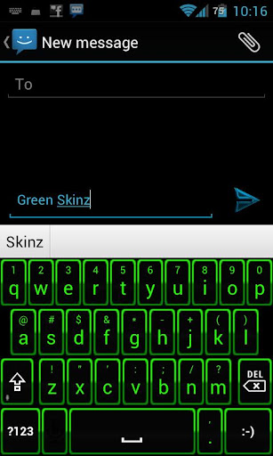 Green Glow Keyboard Skinz