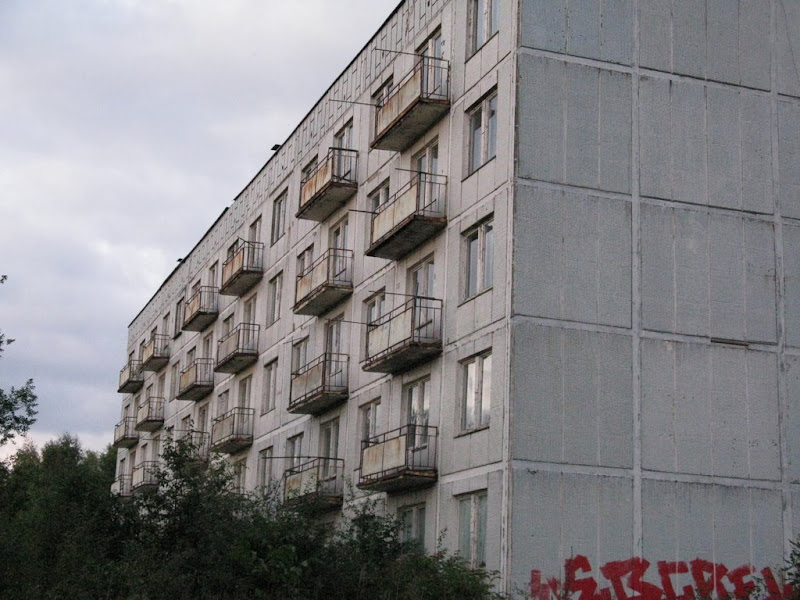 Mroczne miejsca opuszczony blok