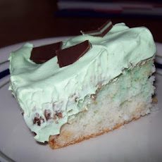 St. Patricks Day Grasshopper Fudge Cake