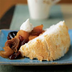 Angel Food Cake with Fall Fruit Compote