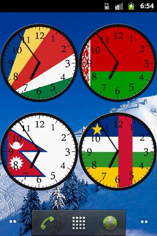 Analog Country Clock