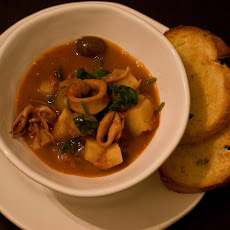 Squid, Potato and Olive Stew