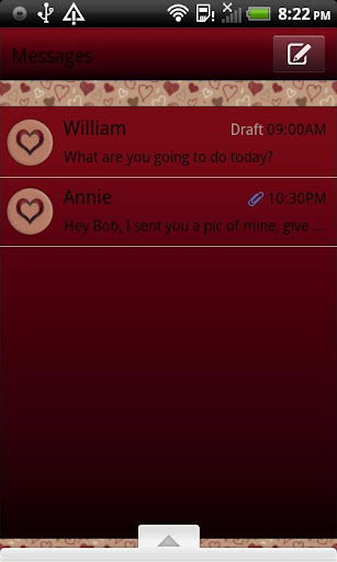 GO SMS THEME DirtyHearts4U