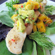 Wild Shark Steaks with Mango Avocado Salsa