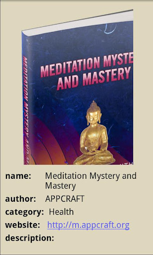 【免費書籍App】Meditation Mystery and Mastery-APP點子