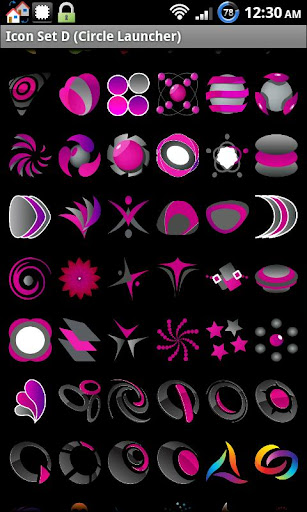 Icon Set D ADW Circle Launcher