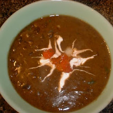 Spanish Black Bean Soup - Vegan