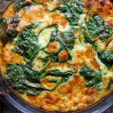 Crustless Spinach Quiche (Low Fat)