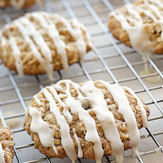 Iced Oatmeal-Applesauce Cookies