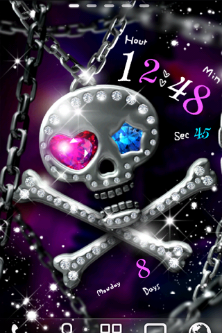 Android application Diamond Skull LWP screenshort