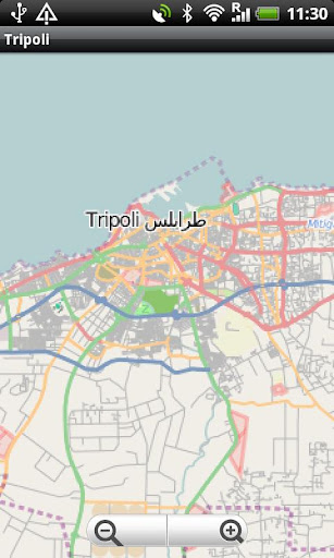 Tripoli Street Map