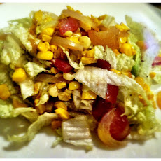 Roasted Corn and Bacon Napa Cabbage Slaw