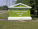 Our Lady of the Rosary Catholic Church Sign