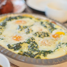 Creamed Spinach with Baked Eggs
