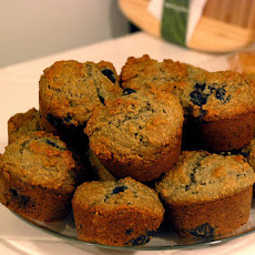 Whole Wheat Blueberry Bran Muffins