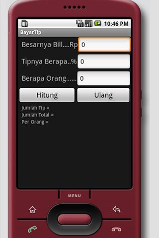 Indonesian Tip Calculator