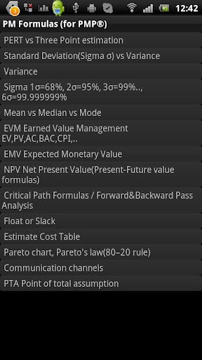 PM Formulas for PMP® exam