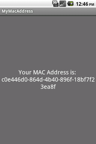 My MAC Address