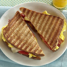 Scrambled Eggs, Bacon and Tomato Panini
