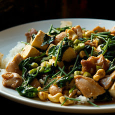 Chicken and Tofu with Celery and Cashews