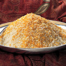 Saffron Steamed Plain Basmati Rice (Chelow) Recipe