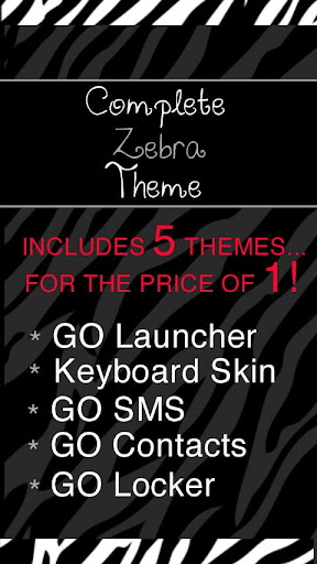 Complete Zebra Theme