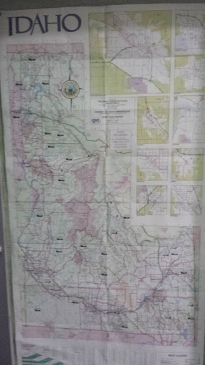 State of Idaho Informational Map.