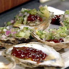 Chipotle Barbecue Oysters with Homemade Salsa Fresca