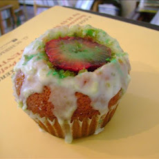 Strawberry Lime Stuffed Cupcakes