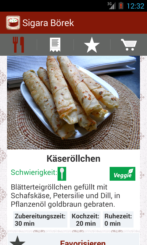 Android application Türkisch Kochen screenshort